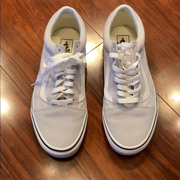 vans old skool trainers gray dawn true white